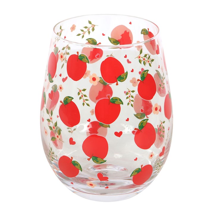 Eleanoras Apple Print Stemless Glass 