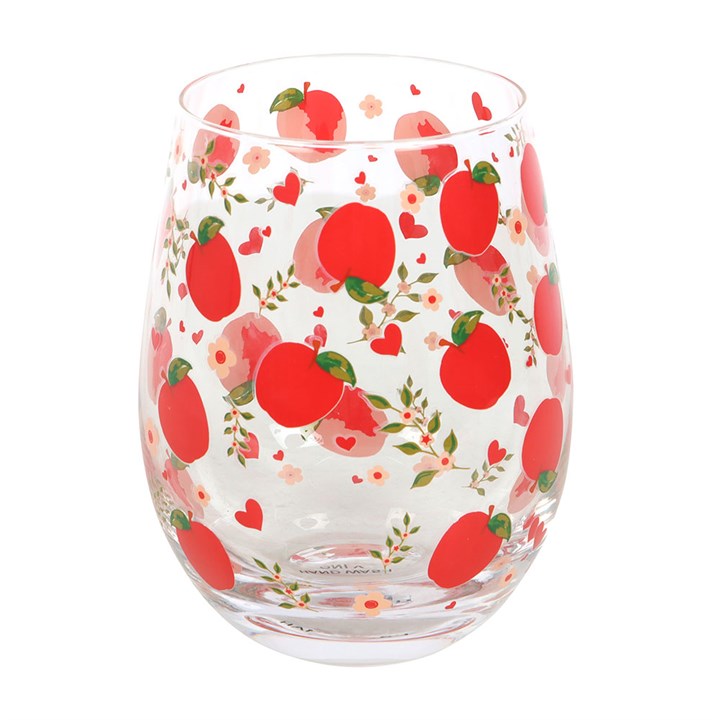 Eleanoras Apple Print Stemless Glass 