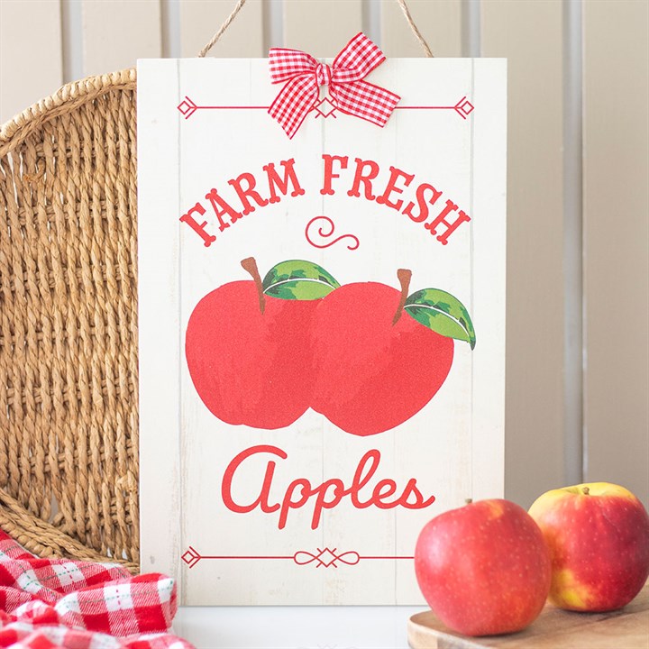 Eleanoras Farm Fresh Apples Hanging Sign 
