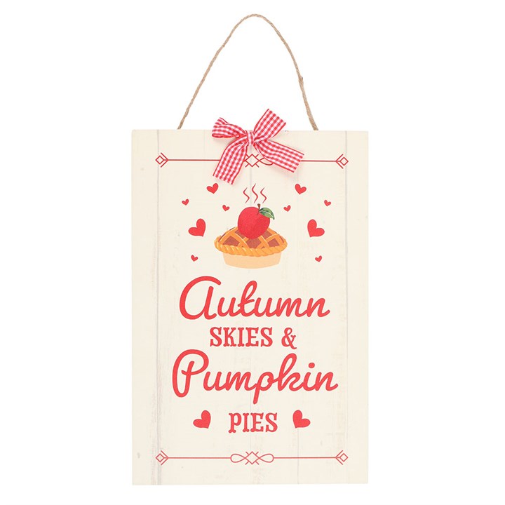 Eleanoras Autumn Skies & Pumpkin Pies Hanging Sign 
