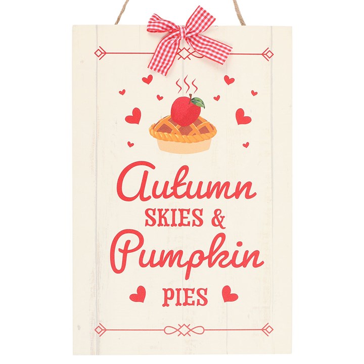 Eleanoras Autumn Skies & Pumpkin Pies Hanging Sign 