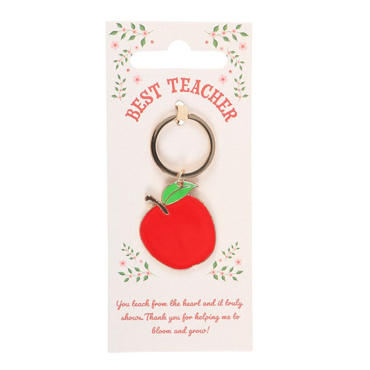 Eleanoras Best Teacher Apple Keyring 