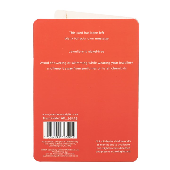 Eleanoras Best Teacher Apple Necklace on Greeting Card 