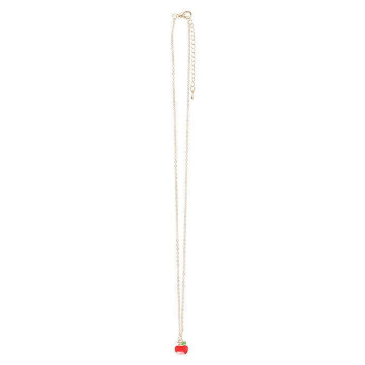 Eleanoras Best Teacher Apple Necklace on Greeting Card 