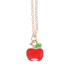 Eleanoras Best Teacher Apple Necklace on Greeting Card 