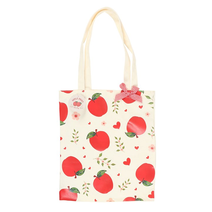 Eleanoras Apple Print Polycotton Tote Bag 