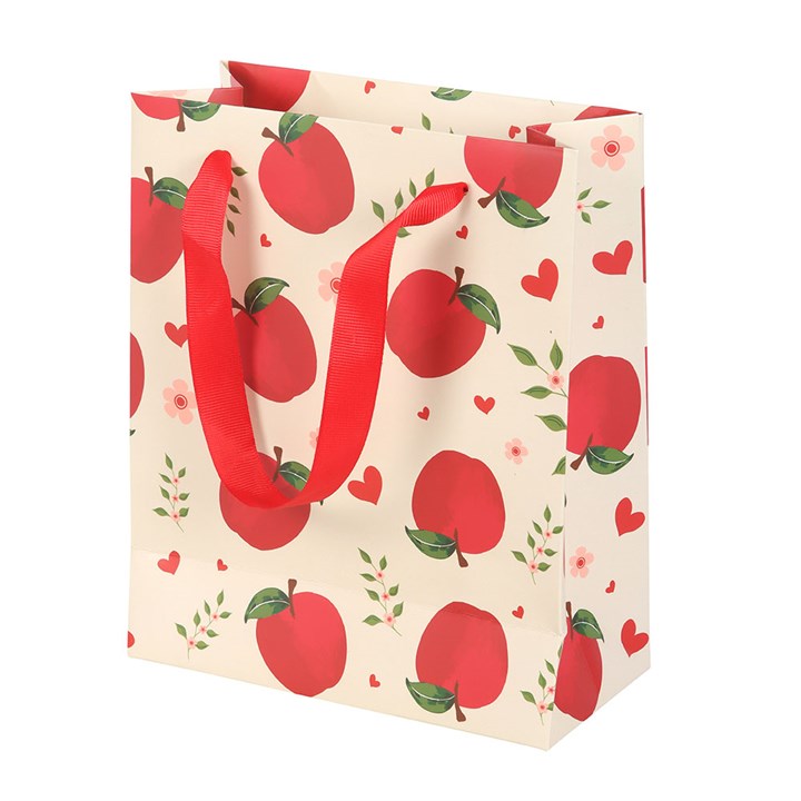 Eleanoras 23cm Medium Apple Print Gift Bag 