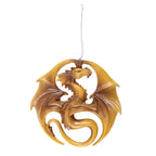 Eleanoras Dragon Medal Hanging Ornament by Anne Stokes 