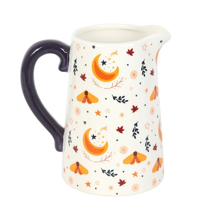 Eleanoras Autumn Magic Harvest Moon Print Ceramic Flower Jug 