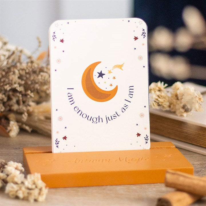 Eleanoras Autumn Magic Affirmation Cards with Wooden Stand Affirmation Cards