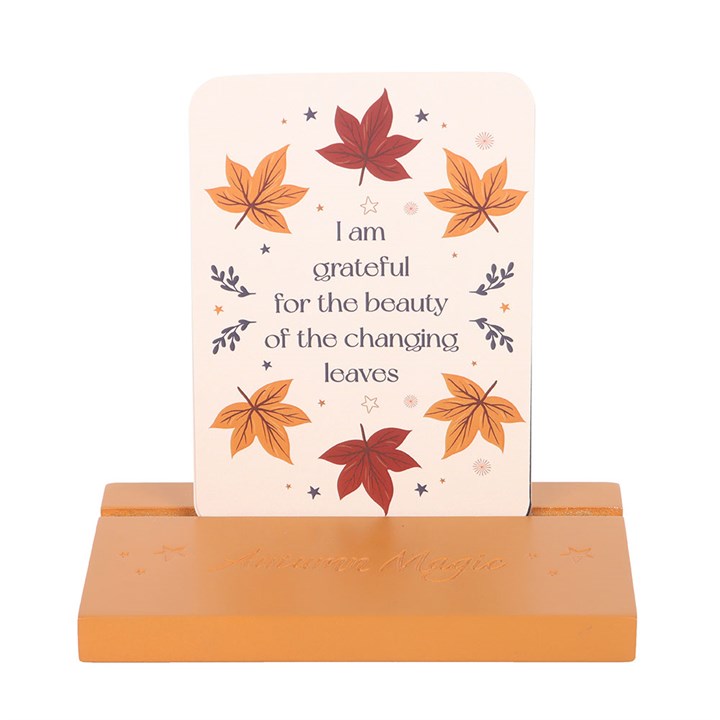 Eleanoras Autumn Magic Affirmation Cards with Wooden Stand Affirmation Cards