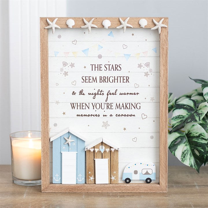 Eleanoras The Stars Seem Brighter 3D Shell Caravan Plaque 