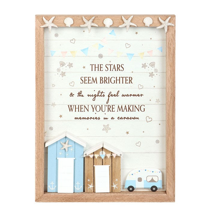 Eleanoras The Stars Seem Brighter 3D Shell Caravan Plaque 