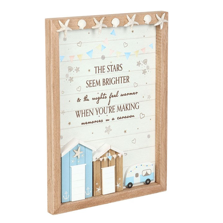 Eleanoras The Stars Seem Brighter 3D Shell Caravan Plaque 