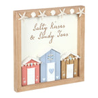 Eleanoras Salty Kisses 3D Shell Beach Hut Plaque 