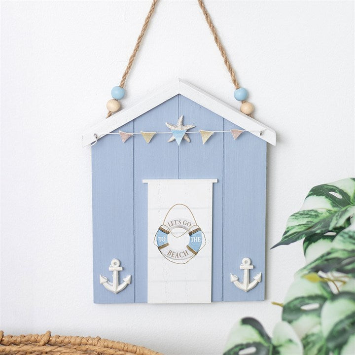 Eleanoras Blue Life Ring Beach Hut Hanging Decoration 