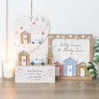 Eleanoras Wander Often Beach Hut Caravan Wooden Ornament 