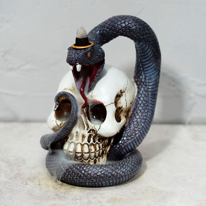 Eleanoras SNAKE & SKULL BACKFLOW INCENSE BURNER Backflow Burners