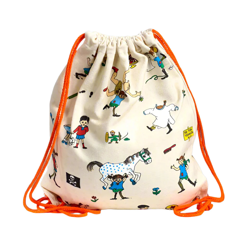 Eleanoras Pippi Longstocking Canvas Drawstring Bag 