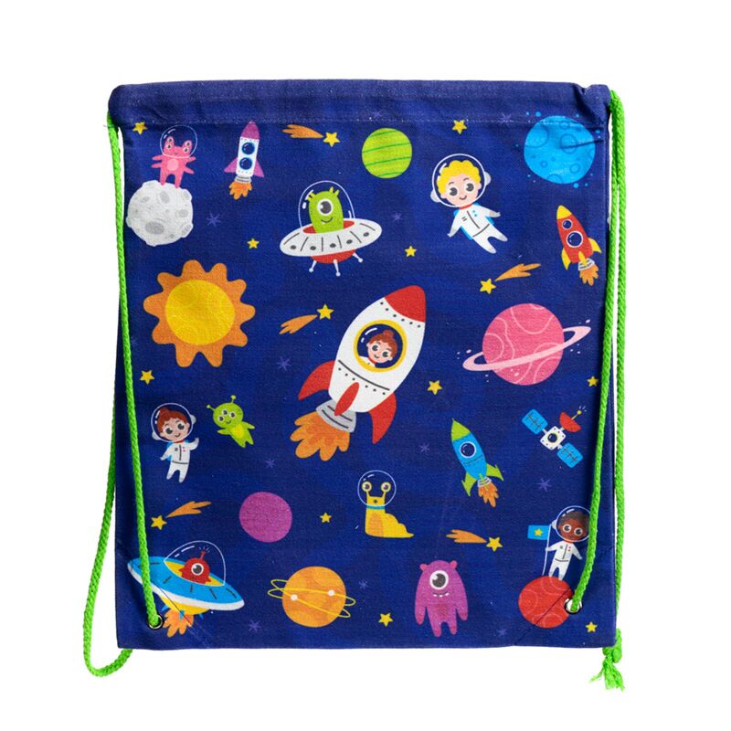 Eleanoras Space Cadet Canvas Drawstring Bag 