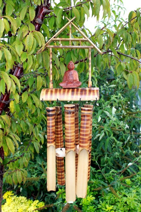Buddha Bamboo 6 Tube Windchime Medium