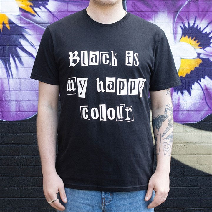 Eleanoras Black is My Happy Colour Unisex T-shirt Size XXL 
