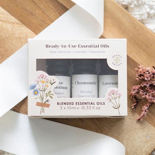 Eleanoras SET OF 3 FLORAL BLENDED ESSENTIAL OILS 