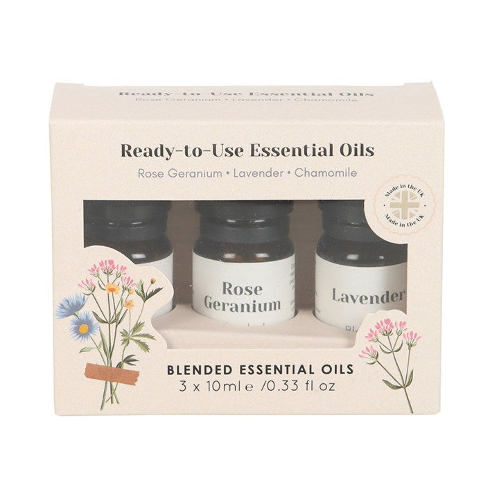 Eleanoras SET OF 3 FLORAL BLENDED ESSENTIAL OILS 