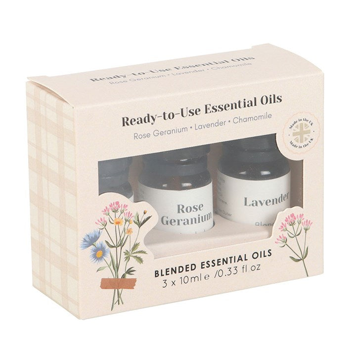 Eleanoras SET OF 3 FLORAL BLENDED ESSENTIAL OILS 
