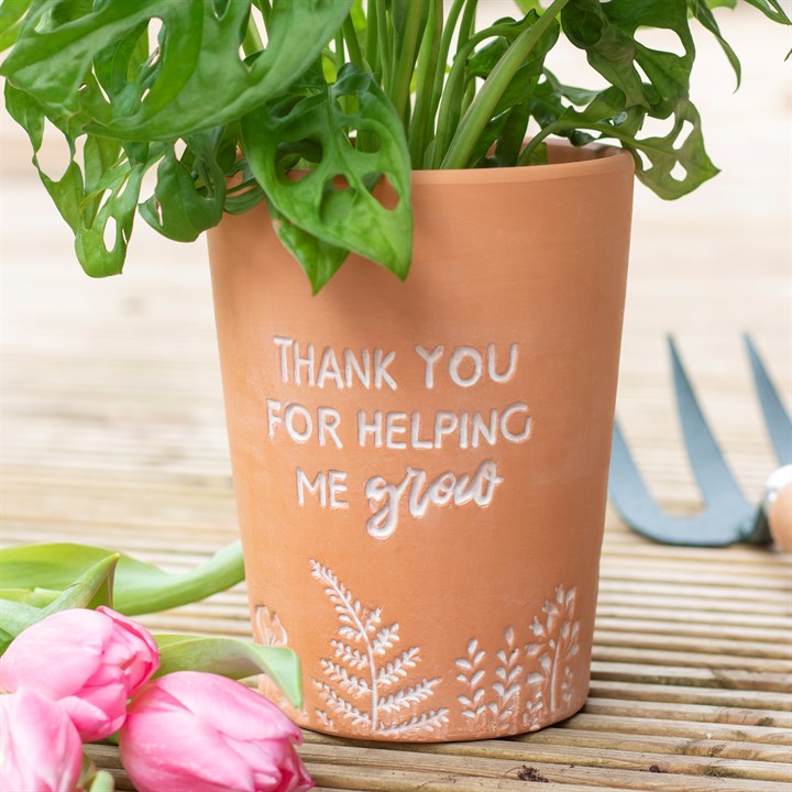 Eleanoras THANK YOU FOR HELPING ME GROW PLANT POT Plant Pots