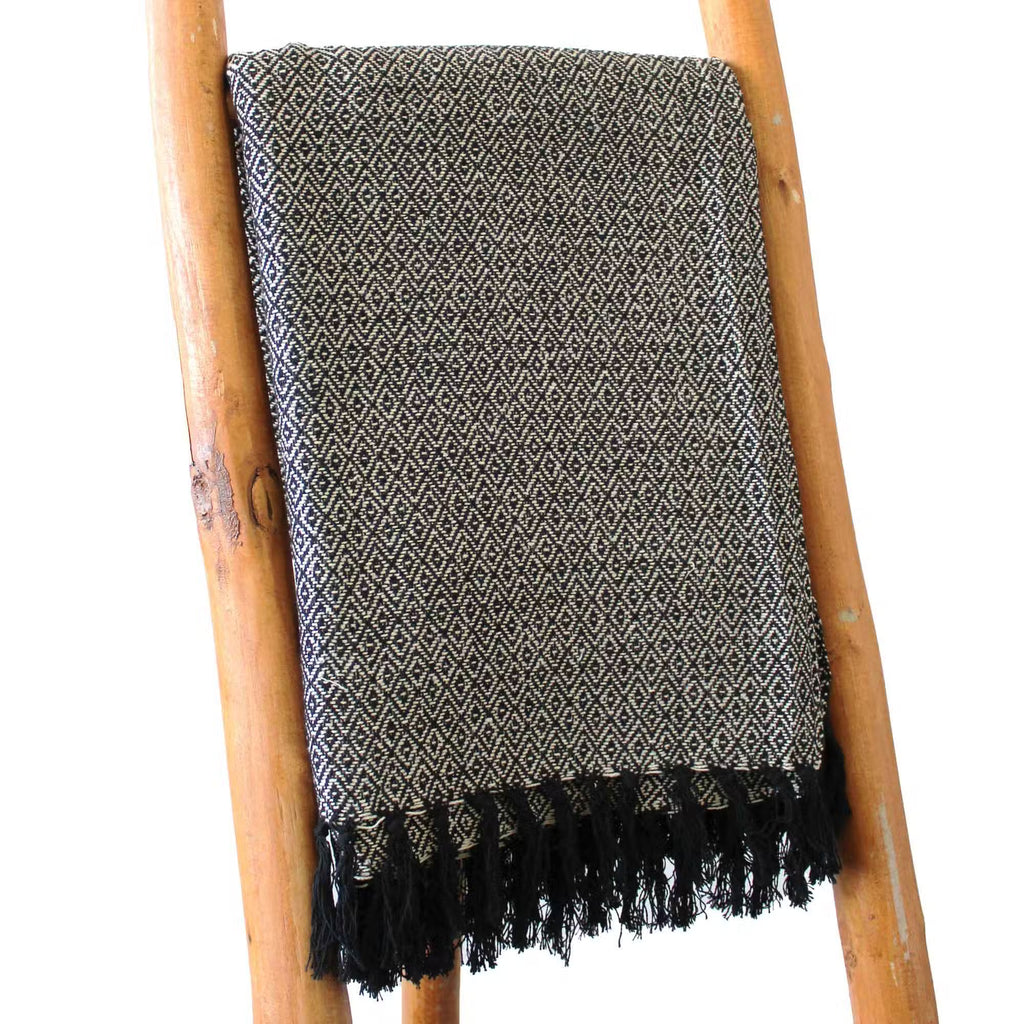 Charcoal Boho Comfort Throws