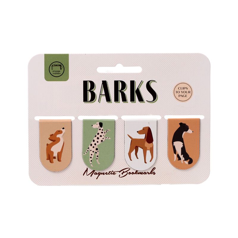 Barks Dog Magnetic Bookmark Set