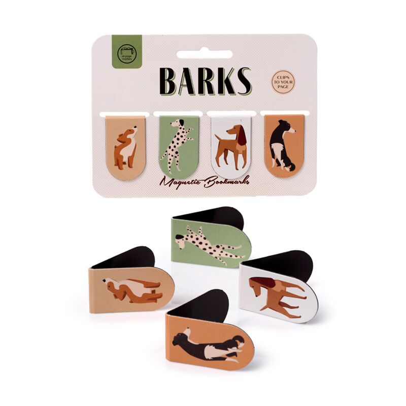 Barks Dog Magnetic Bookmark Set