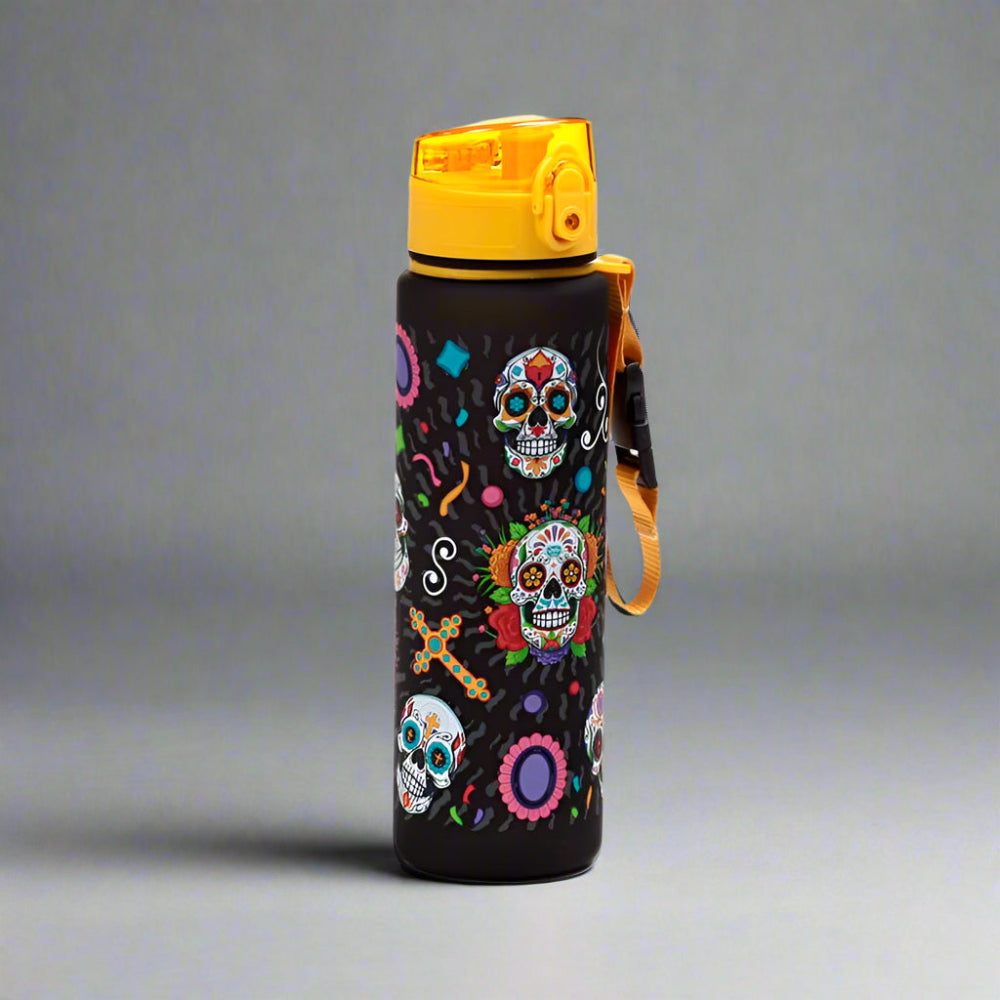 Eleanoras Day Of The Dead Pop Top Water Bottle Drinkware