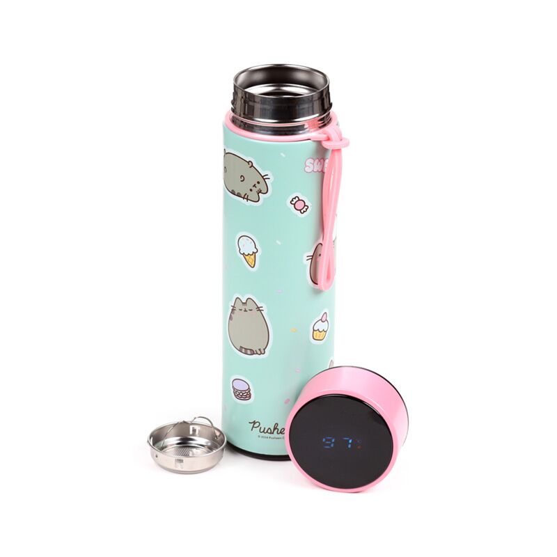Pusheen the Cat Sweets Hot & Cold Digital Thermometer Bottle
