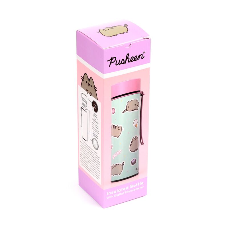Pusheen the Cat Sweets Hot & Cold Digital Thermometer Bottle