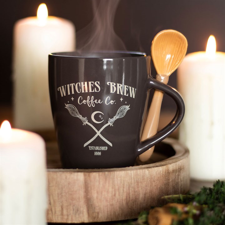 Eleanoras WITCHES BREW COFFEE CO MUG & SPOON SET MUGS