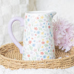 Eleanoras Spring Floral Ceramic Flower Jug 
