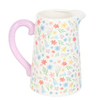 Eleanoras Spring Floral Ceramic Flower Jug 