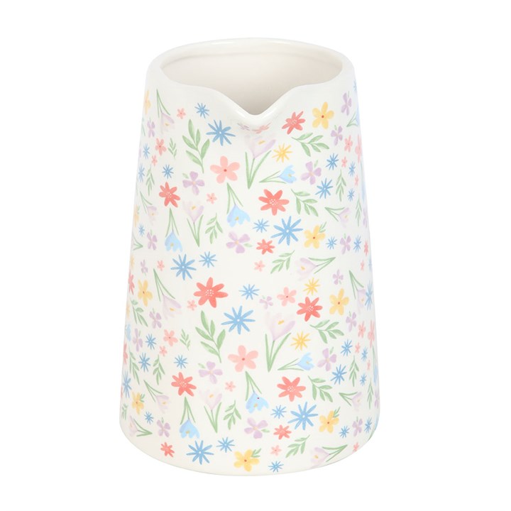 Eleanoras Spring Floral Ceramic Flower Jug 