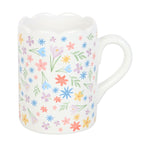 Eleanoras Spring Floral Print Scalloped Mug Mugs