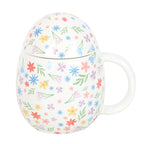 Eleanoras Spring Floral Print Egg Shaped Mug Mugs