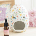 Eleanoras Spring Floral Print Egg Oil Burner & Wax Warmer Oil Burners