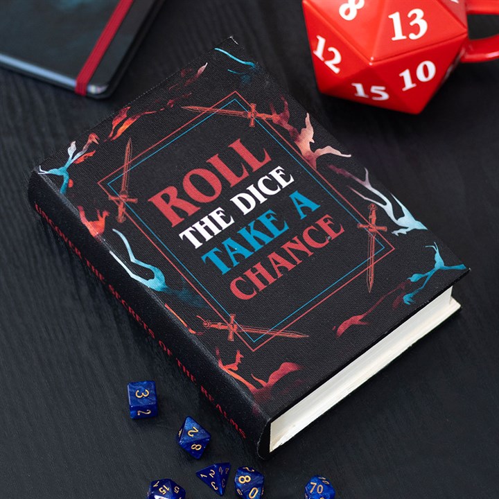 Roll the Dice, Take a Chance Book Shaped Storage Box