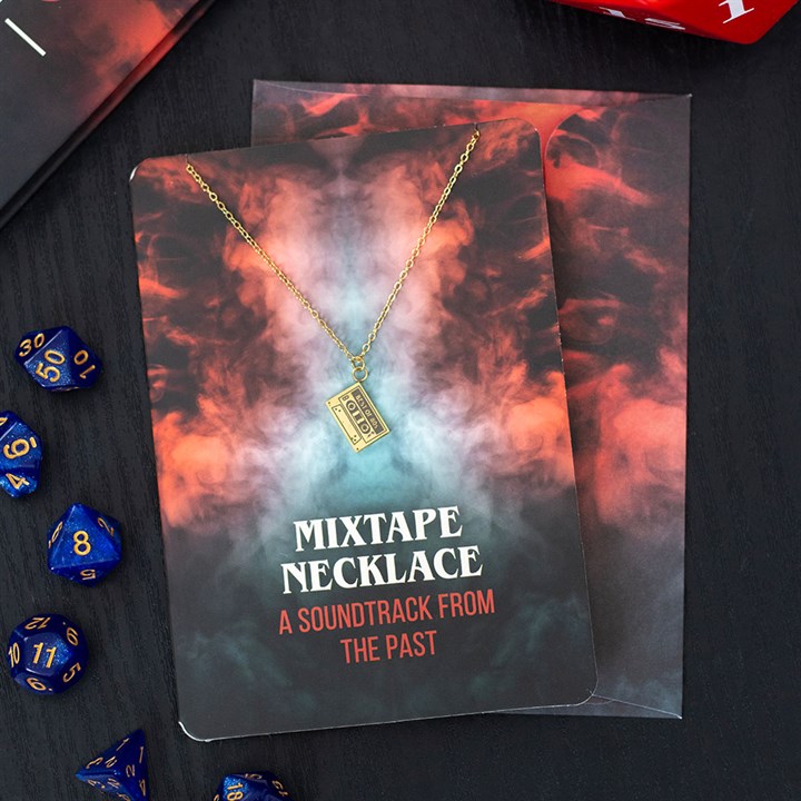 Mixtape Necklace on Greeting Card