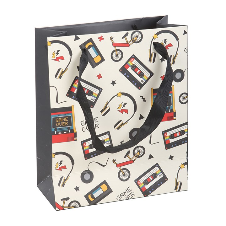 Retro 80s Medium Print Gift Bag