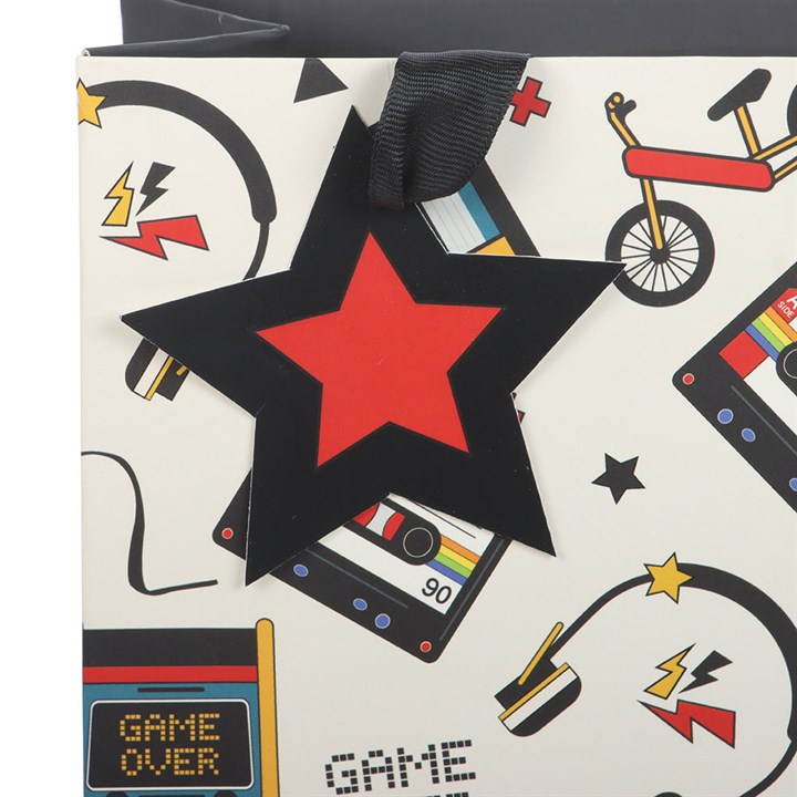 Retro 80s Medium Print Gift Bag