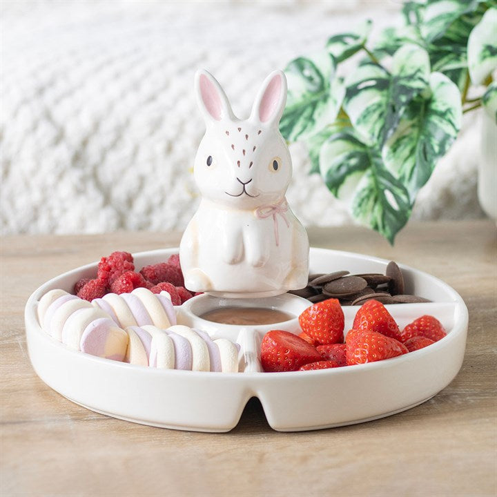 Eleanoras Bunny Chip & Dip Snack Dish 
