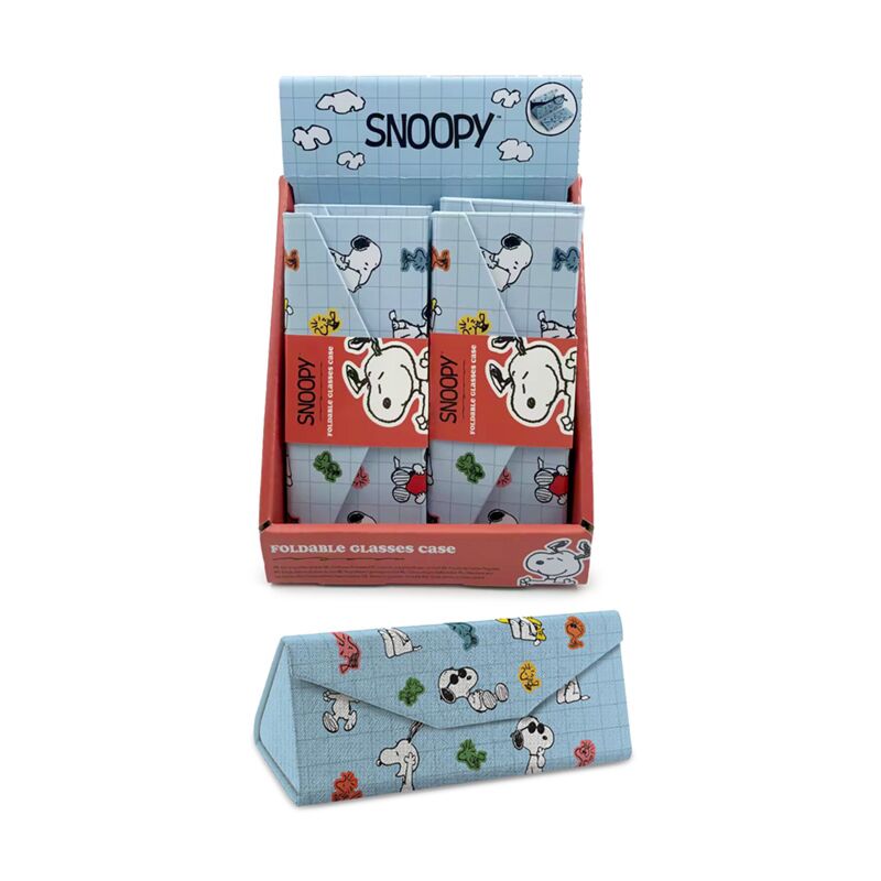 Peanuts Snoopy & Woodstock Foldable Glasses Case