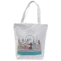 Eleanoras London Skyline Reusable Zip Up Cotton Bag Totes & Shopping Bags